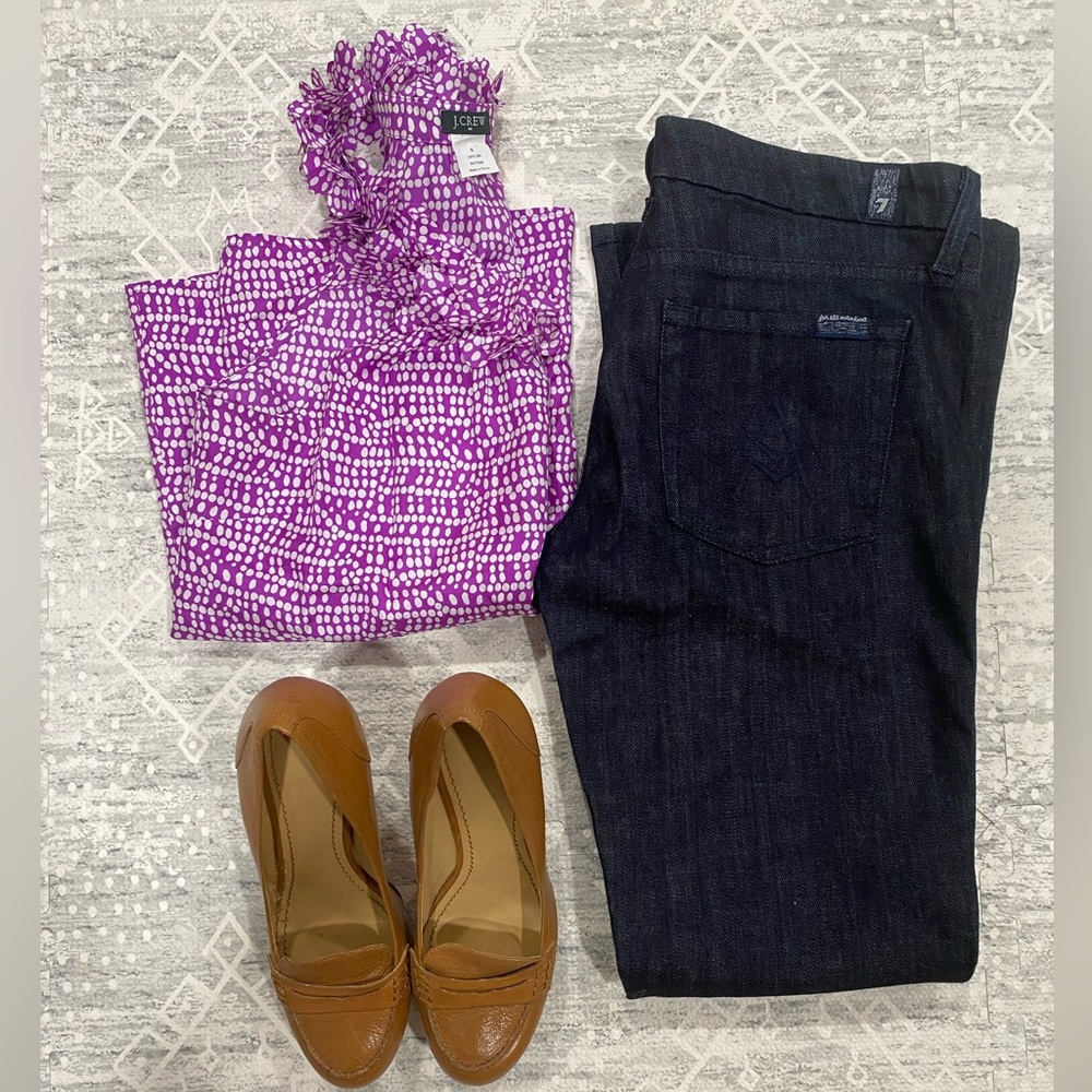 JCrew Factory Silk Blouse